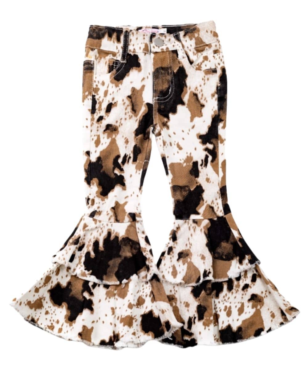 COWHIDE DENIM FLARES YOUTH-a ! desc :  ! caption :