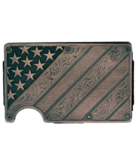 Montana Silversmiths Men's All American Bronze Credit Card Holder