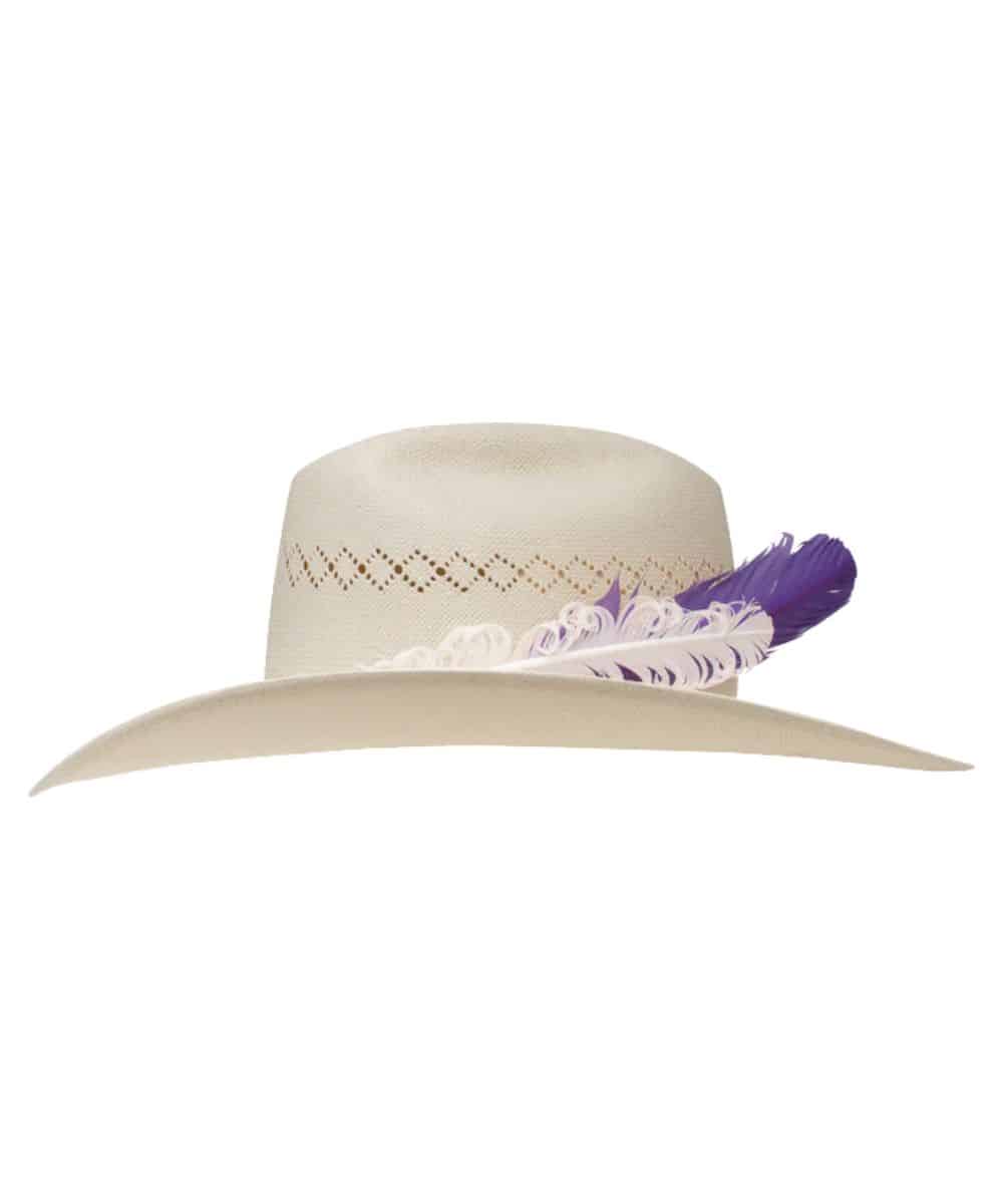 Charlie 1 Horse Women's 10X Purple Haze Straw Hat