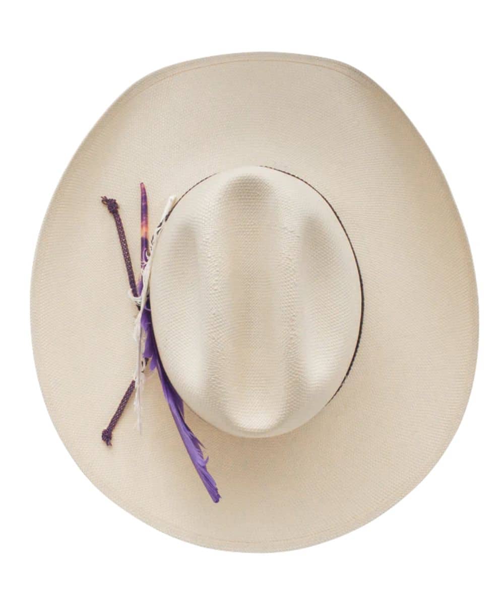 Charlie 1 Horse Women's 10X Purple Haze Straw Hat