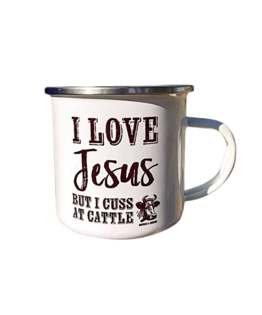 Rockin A Design Cuss At Cattle Camp Mug