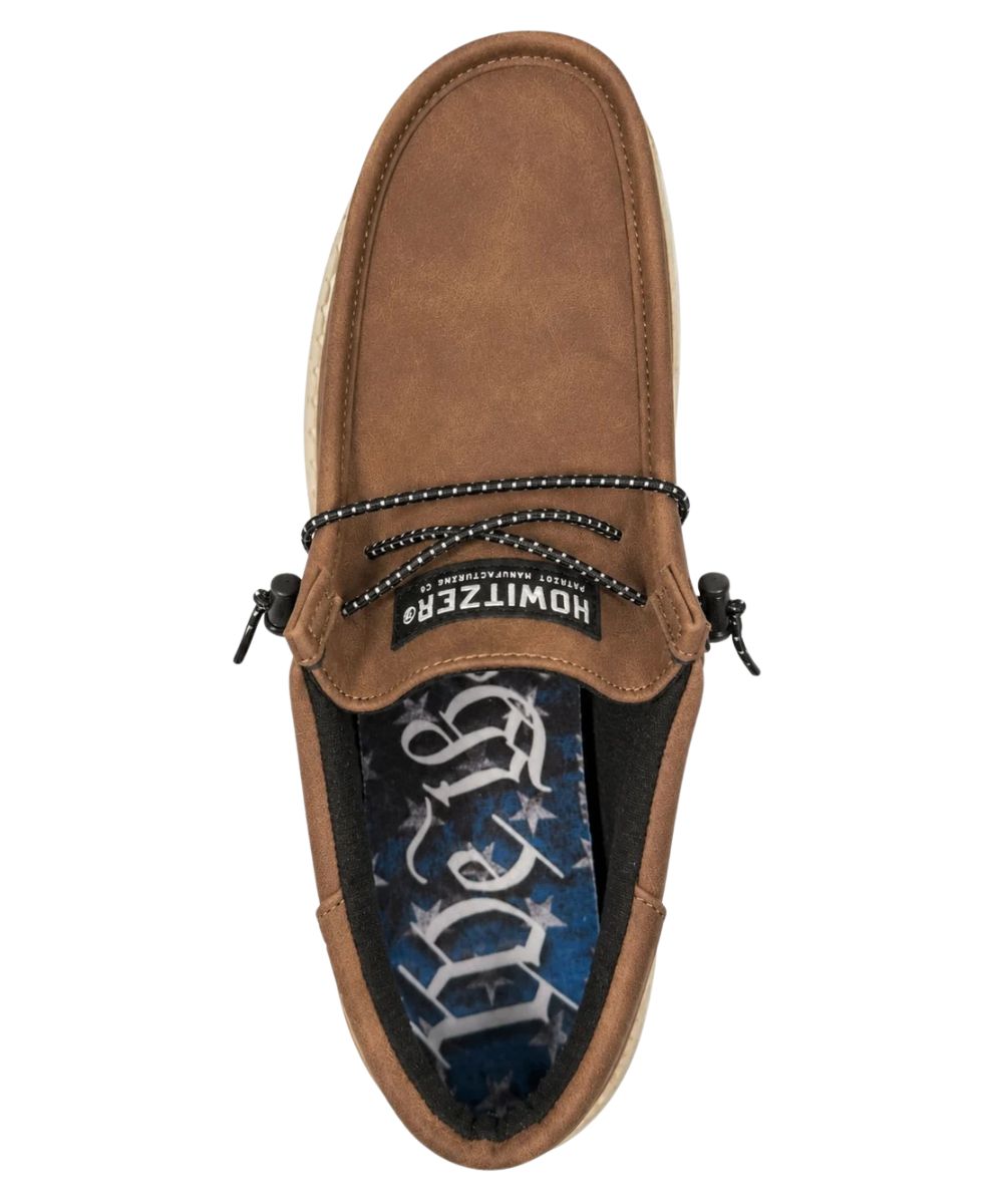 Aerial view of the round moc toe 