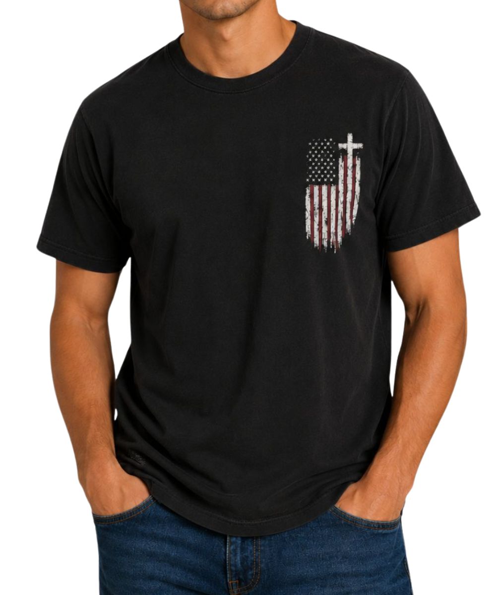 Howitzer Men's God & Country Black Tee