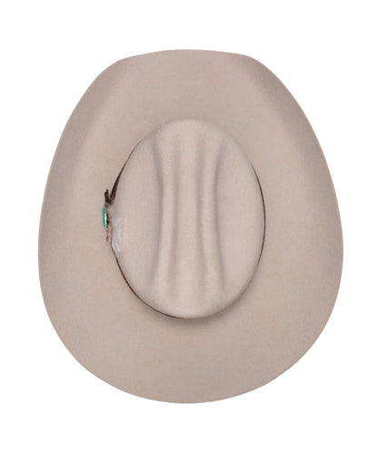 Birdseye view of the women's silverbelly wool hat
