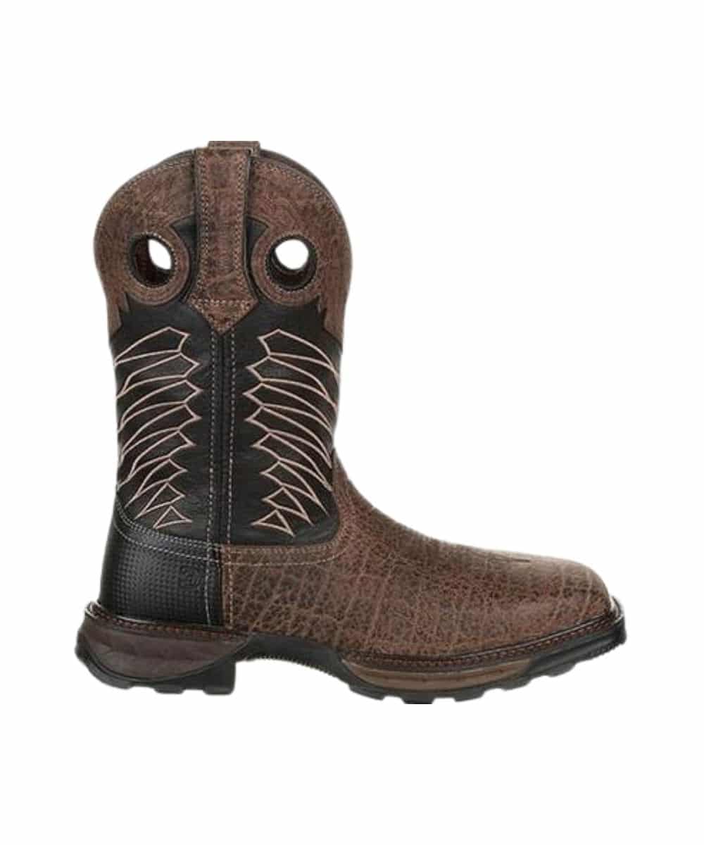Durango Men's Maverick Waterproof Steel Toe Western Work Boot- Style #DDB0176 ! desc :  ! caption :