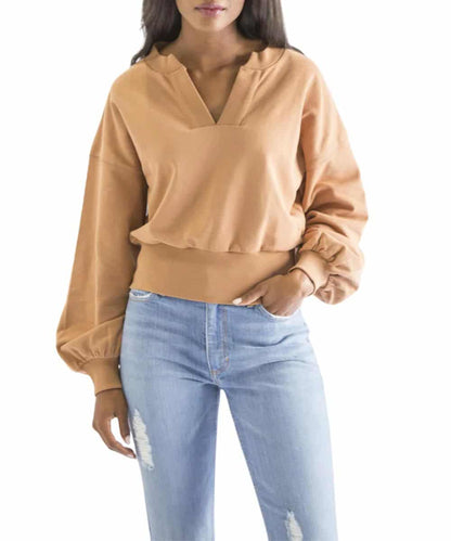 DEWEY V NECK-turquoise ! desc :  ! caption :