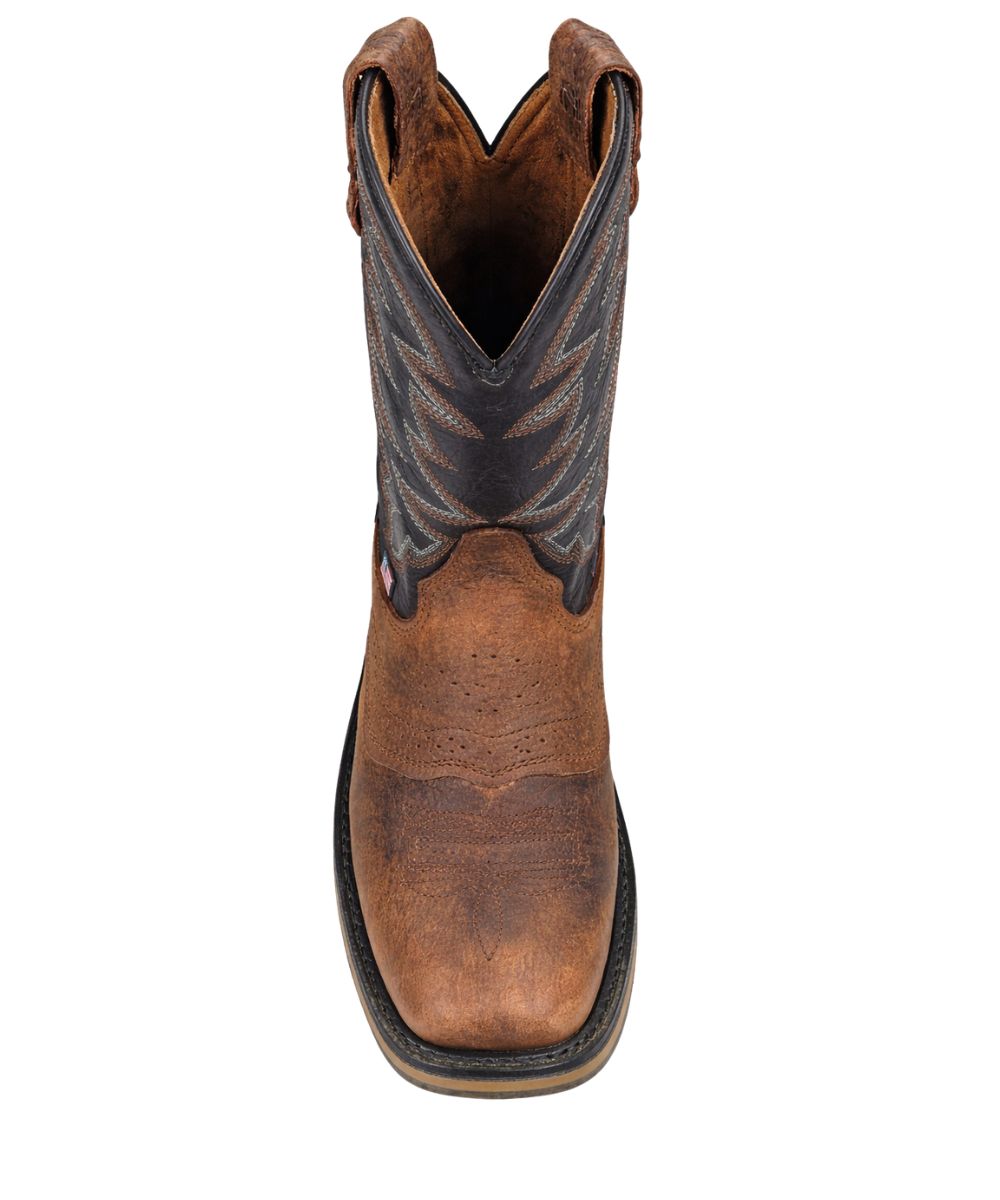 Men's Laidlaw Roper Boot featuring a soft square toe.
