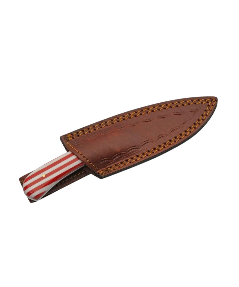 Double D Damascus Knife