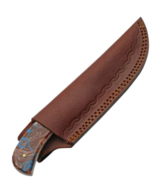 Brown leather knife sheath included