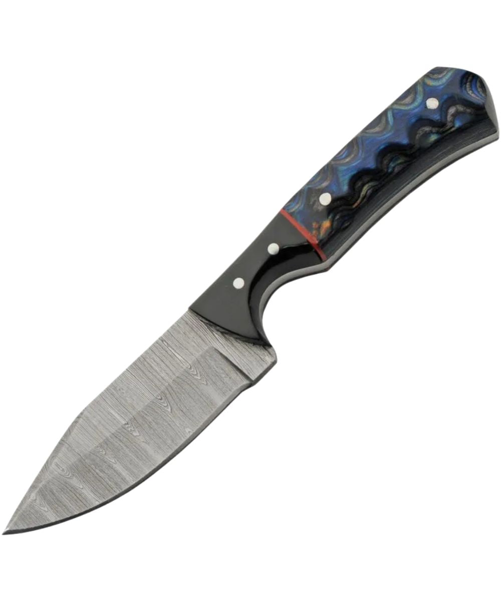 Double D Damascus Knife