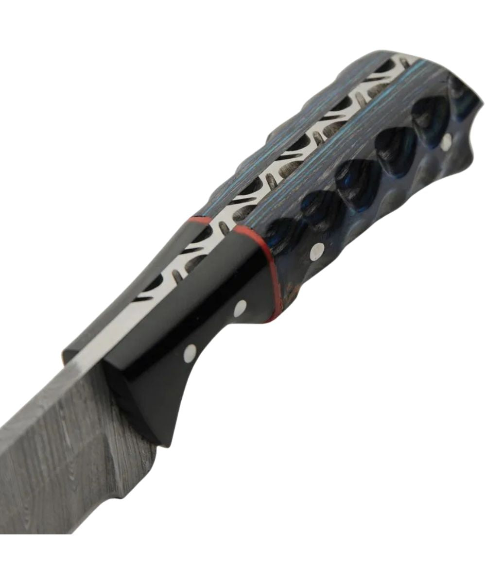Double D Damascus Knife
