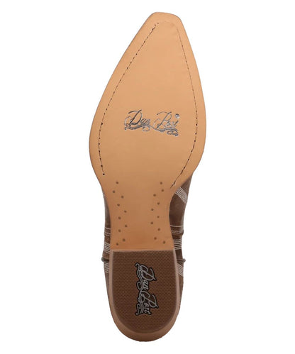 Sole view featuring the leather outsole