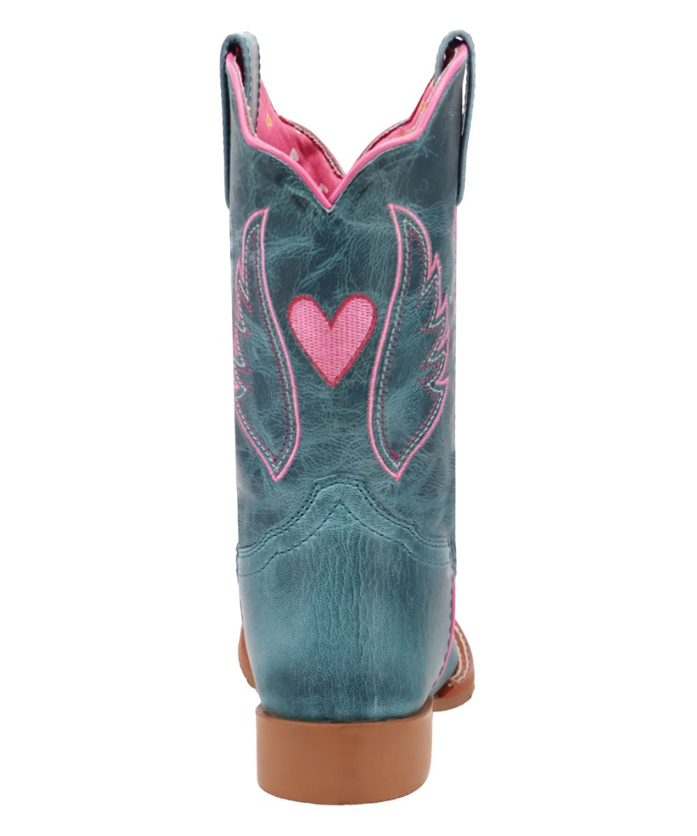 Back side view featuring the 1" stockman heel
