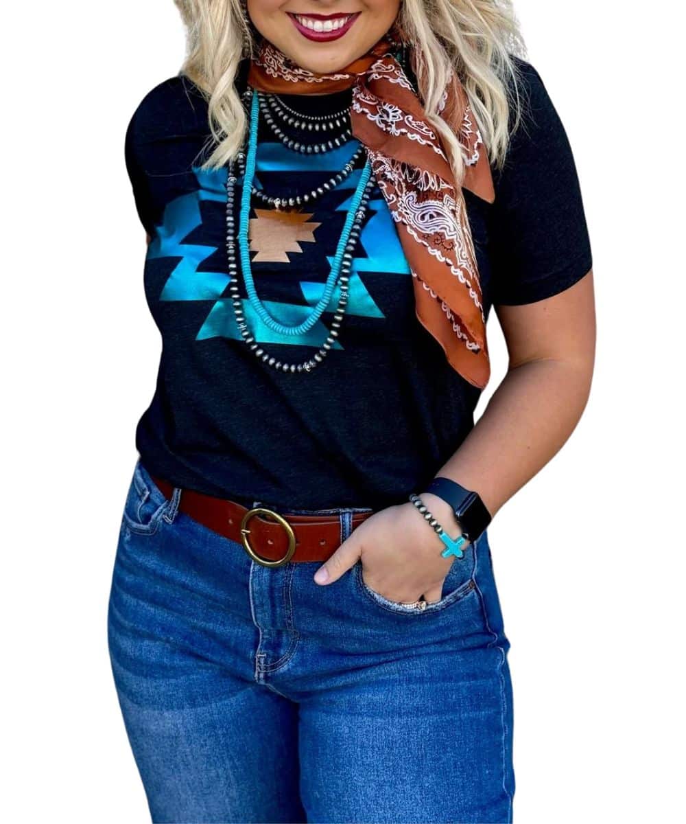 DURANGO AZTEC TEE ! desc :  ! caption :