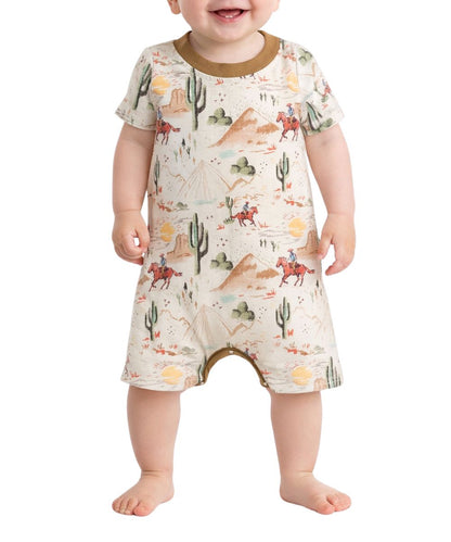 The Wellington Co Infant TwoCan Dusty Cowboys Romper