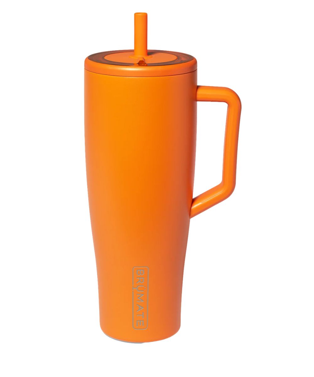 40 Oz Clementine Tumbler With Straw Lid And Easy Grip Handle