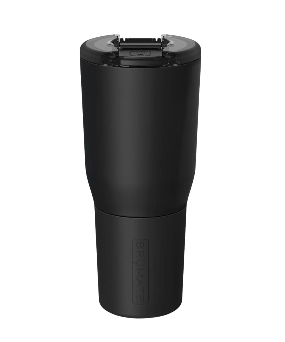 Side view of the matte black 35 oz nav tumbler