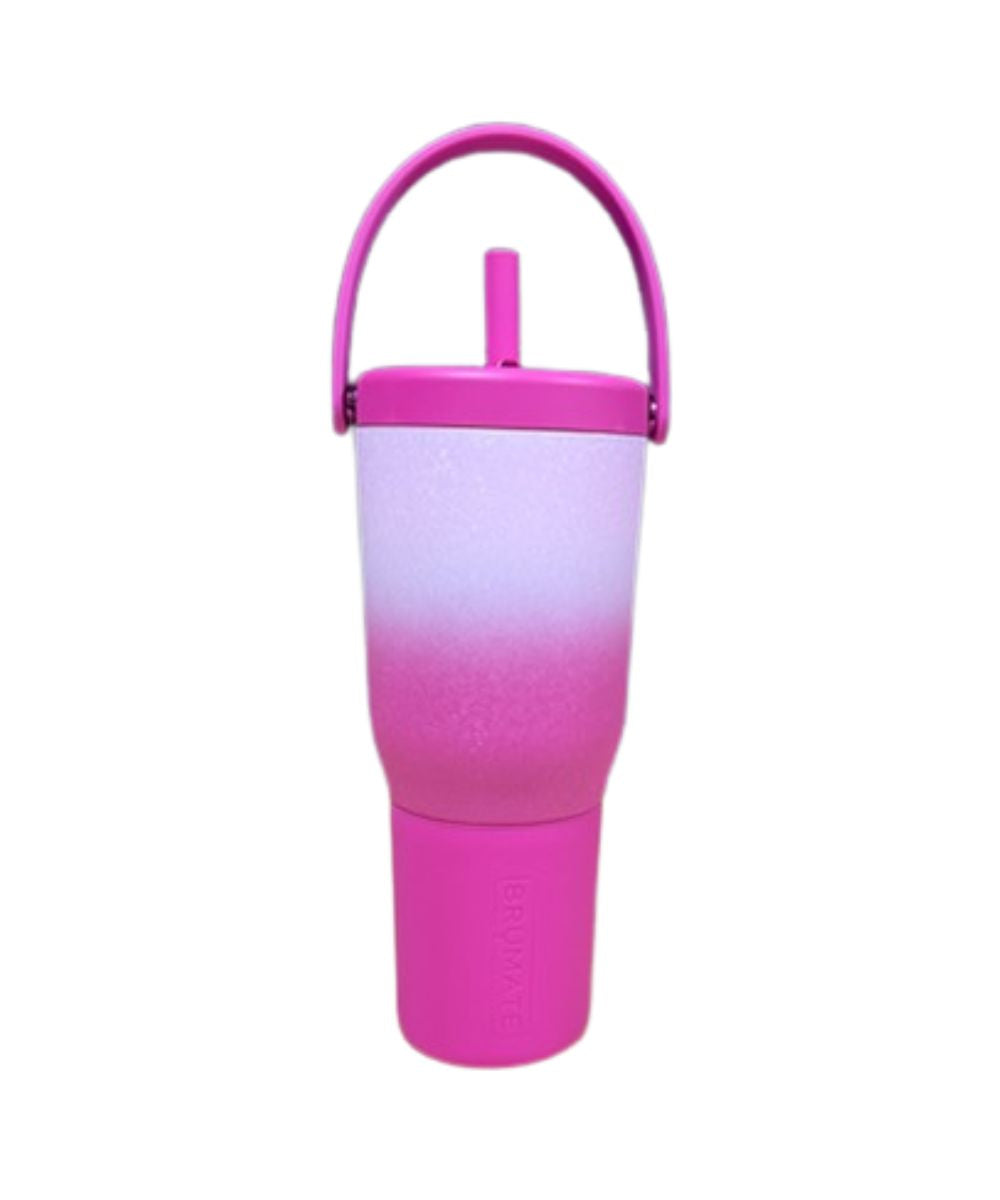 Side view of the 35 oz. frosted rose tumbler