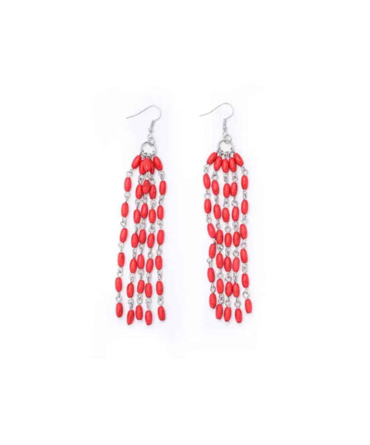 West & Co. Women's Beaded Tassel Earrings