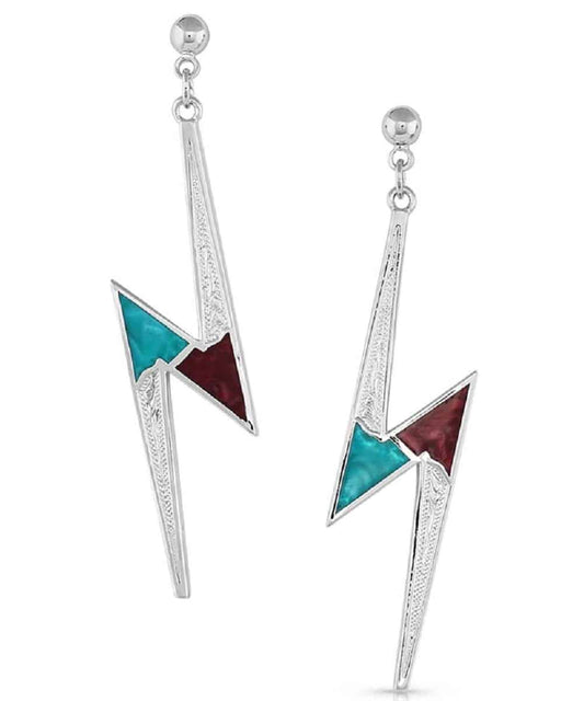 Montana Silversmiths Women's Lightning Bolt Earrings