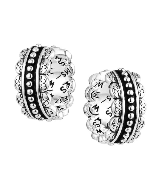 Montana Silversmiths Women's Petal Edge Earrings