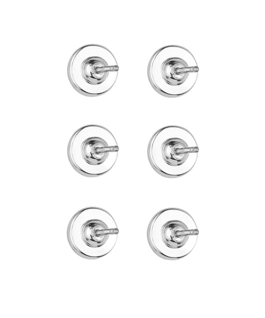 Back view of the women's patriotic post earring set featuring the post backs