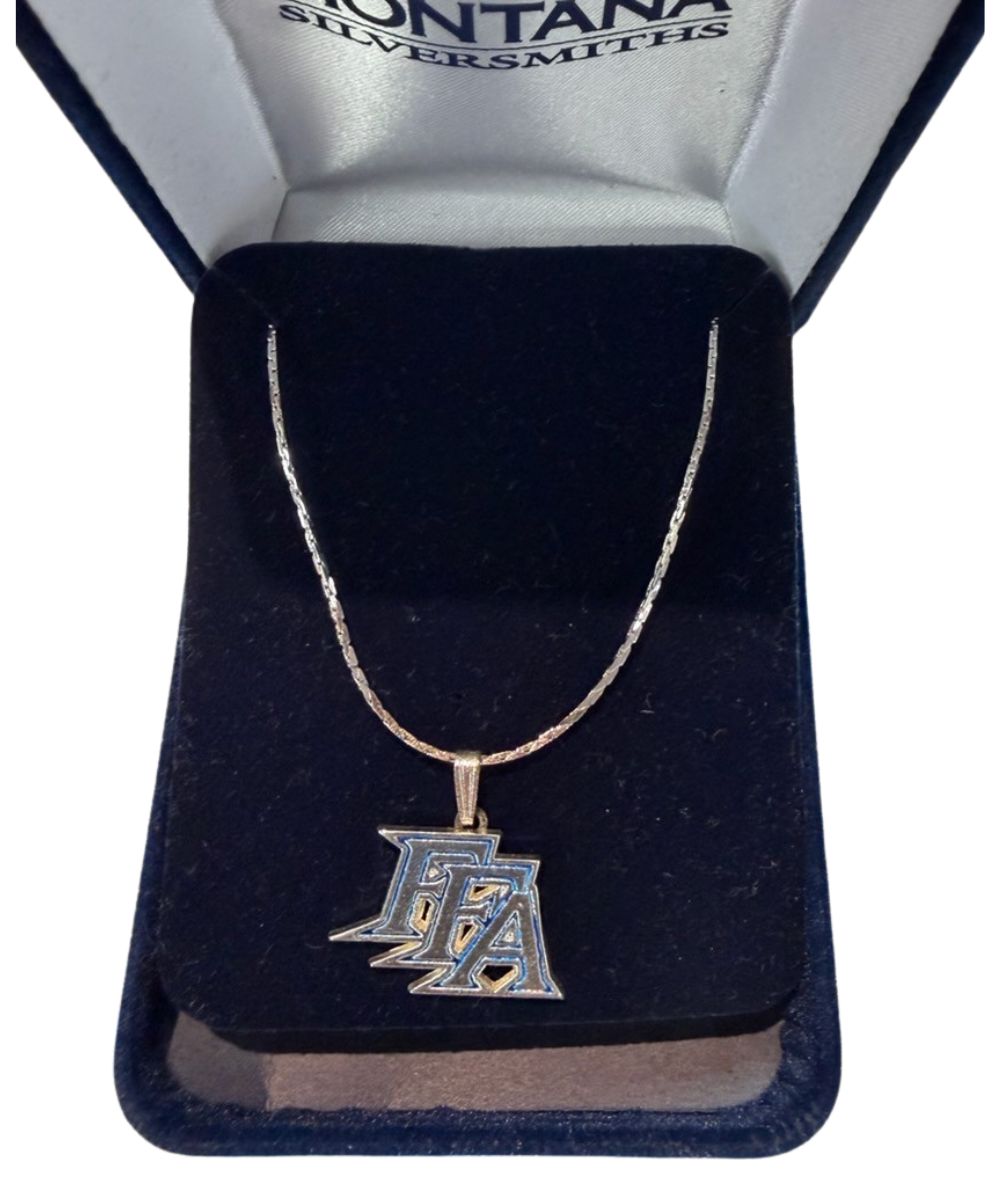 Boxed view of the ffa necklace