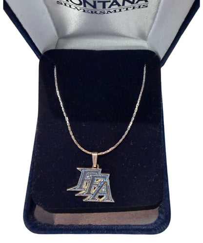 Boxed view of the ffa necklace