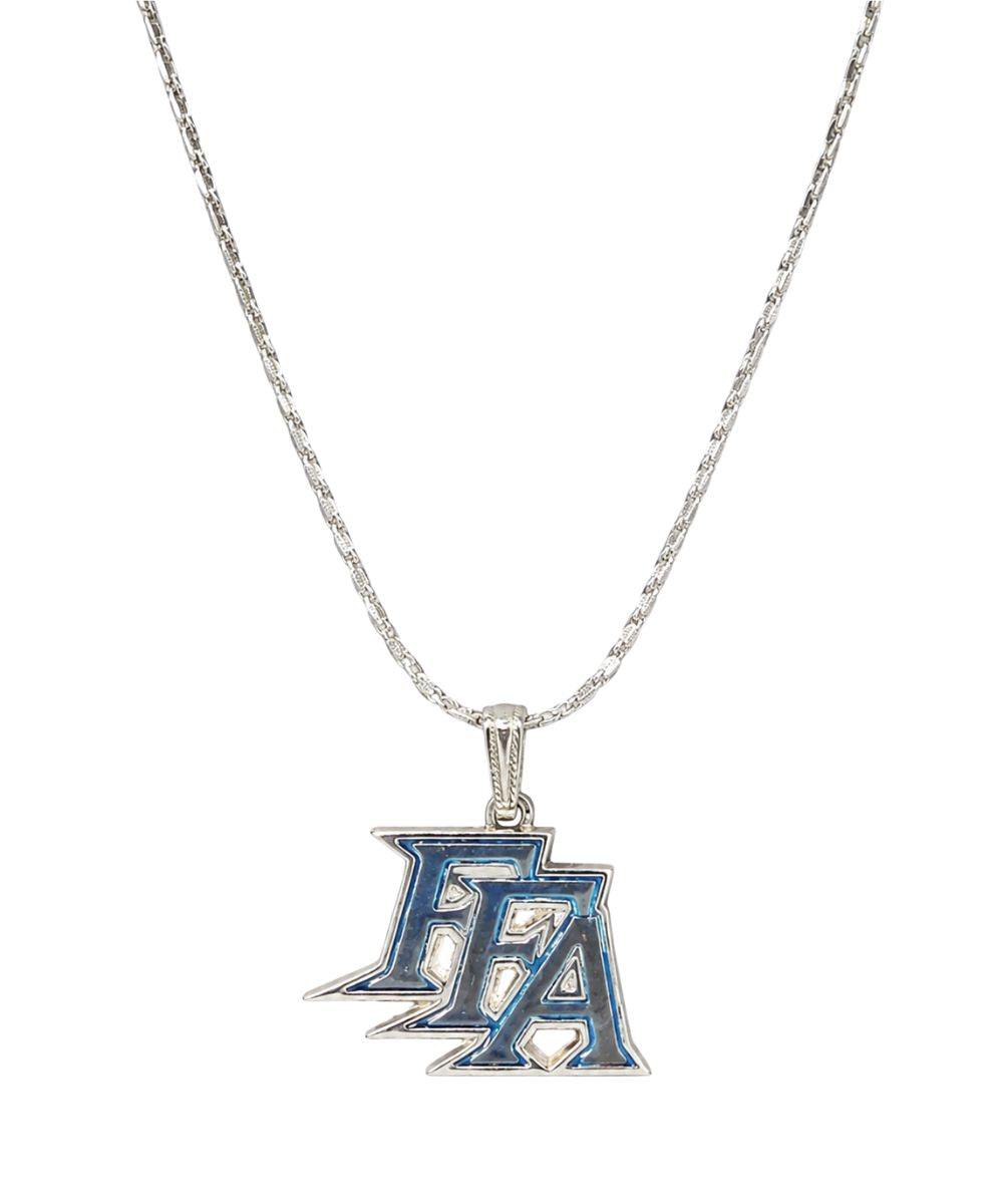 Front view of the bold ffa necklace