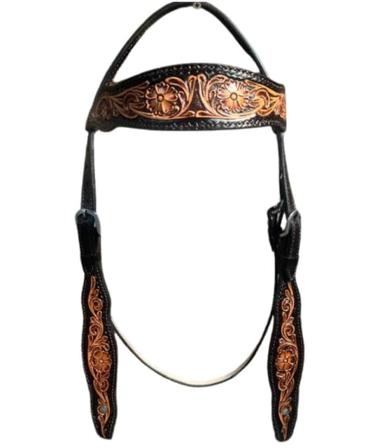 Rodeo Drive Floral Browband Headstall