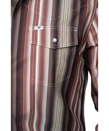 Ferrell Brand Men's Brown The Harrison Snap Shirt