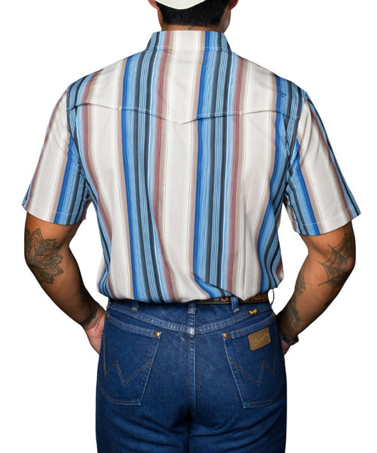 Ferrell Brand Men's Cream The Harrison Snap Shirt