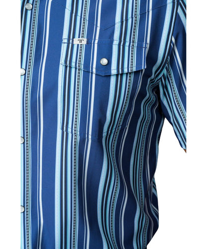 Ferrell Brand Men's Blue The James Snap Shirt