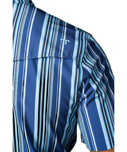 Ferrell Brand Men's Blue The James Snap Shirt