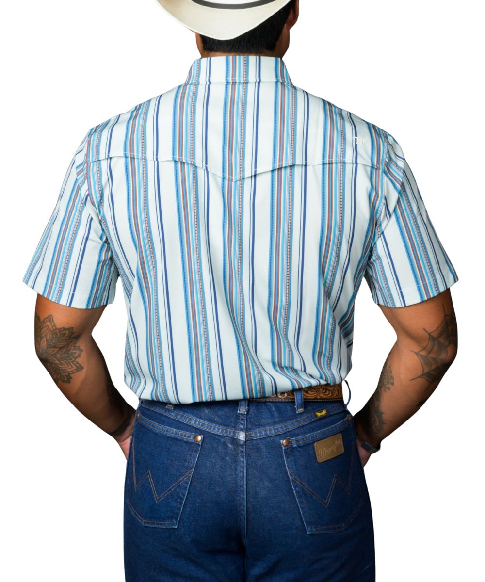 Ferrell Brand Men's Light Blue The James Snap Shirt