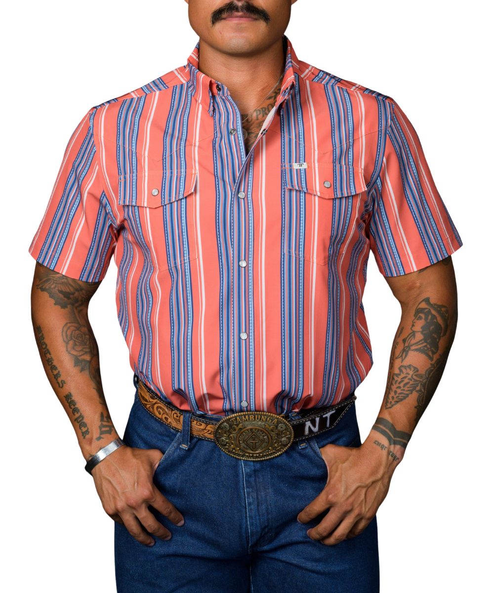 Ferrell Brand Men's Salmon The James Snap Shirt
