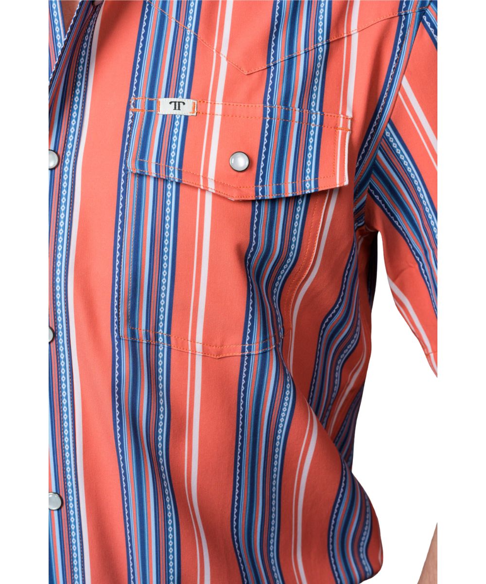 Ferrell Brand Men's Salmon The James Snap Shirt