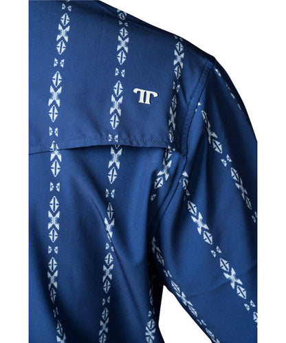 Ferrell Brand Men's The Maverick Blue Snap Shirt