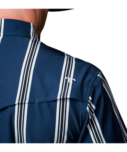 Close-up view of the vented back yoke