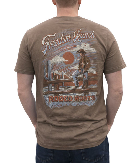 Freedom Ranch Men's Fence Cowboy Tee