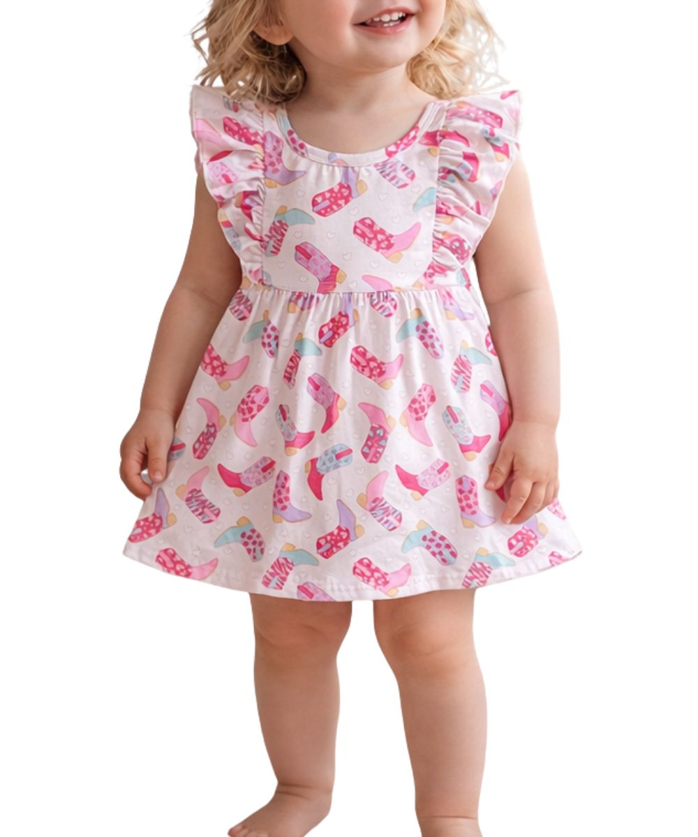 The Wellington Co Toddler Girls' TwoCan Girly Boots Dress
