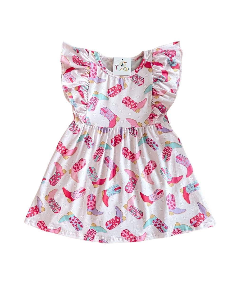 The Wellington Co Toddler Girls' TwoCan Girly Boots Dress