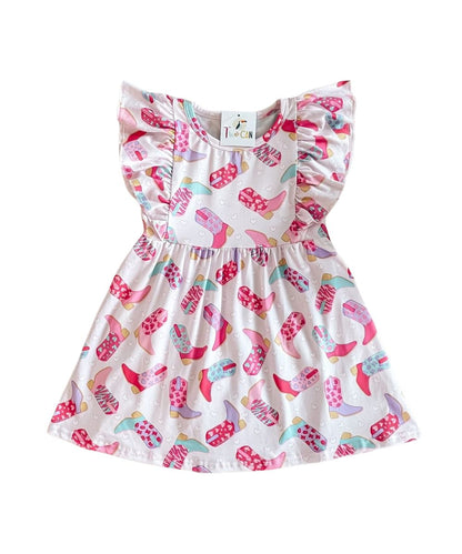 The Wellington Co Toddler Girls' TwoCan Girly Boots Dress