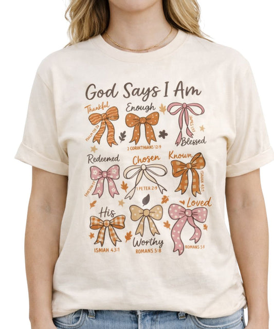 NVC Women's God Says I Am Tee