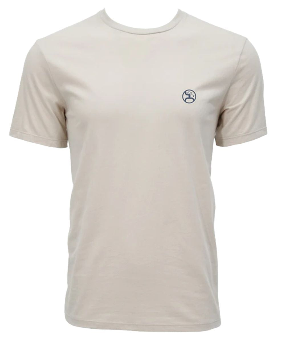 Hooey Men's Cowboy Swing Cream Tee