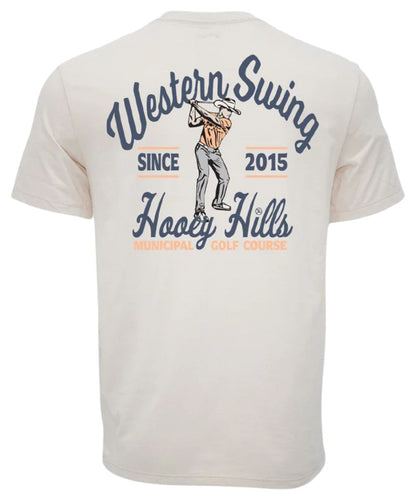 Hooey Men's Cowboy Swing Cream Tee