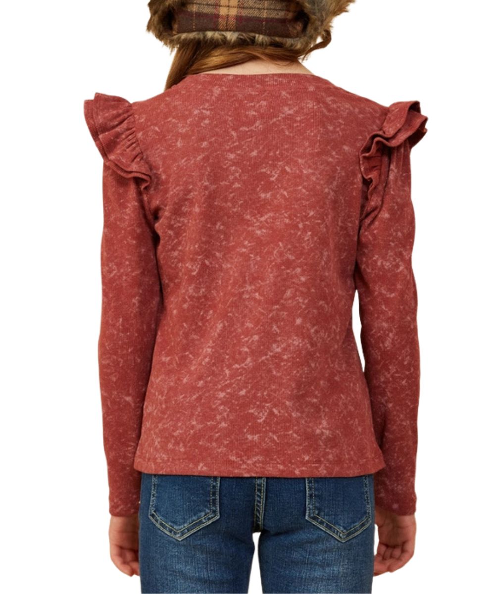 Hayden LA Girls' Ruffle Top