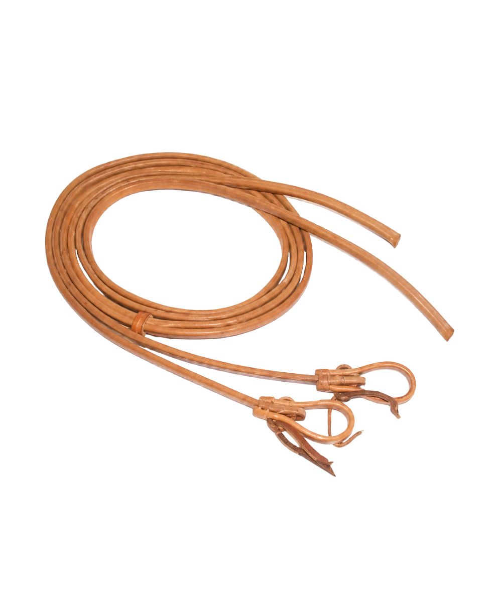 Hermann Oak Harness Leather Split Reins With Water Loop Ends