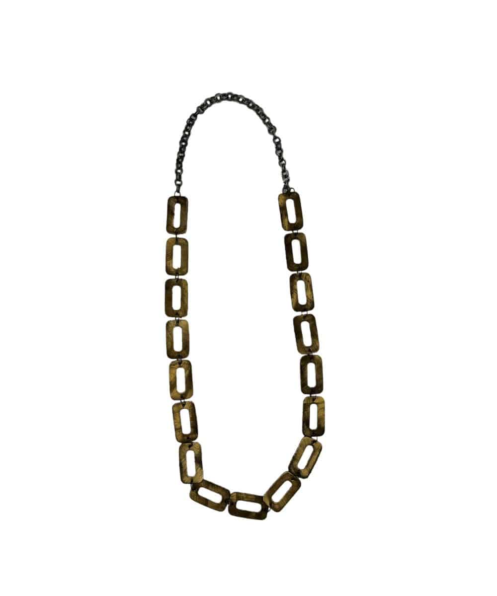 HAND CUT NECKLACE-silver ! desc :  ! caption :