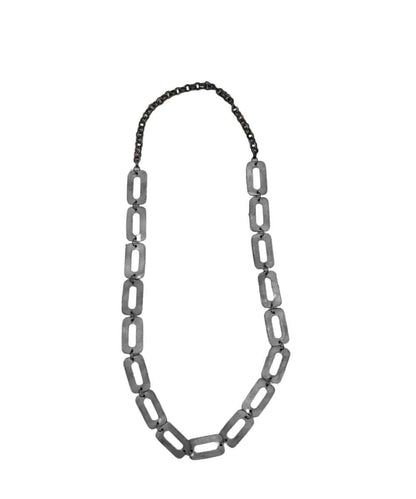 HAND CUT NECKLACE-silver ! desc :  ! caption :